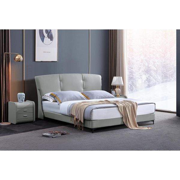 Camera Da Letto Di Lusso Letti Classici Mobili Mobili Moderni Struttura Letto Beige-image