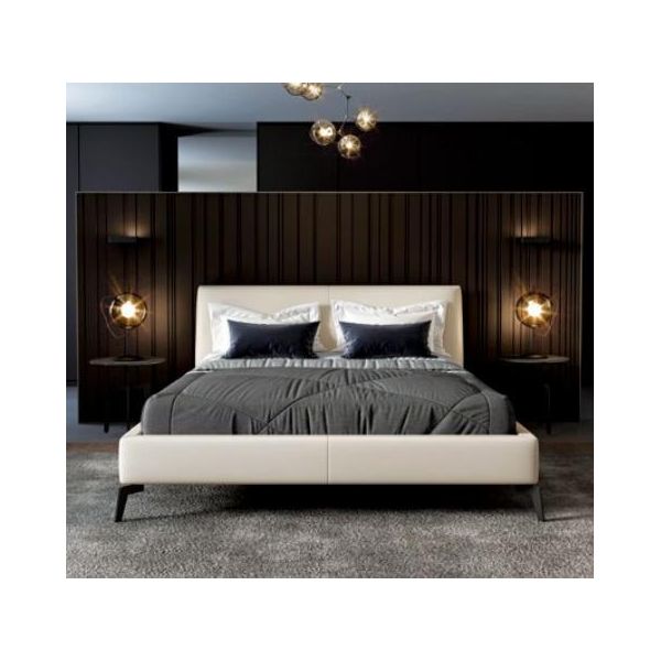 Letto Matrimoniale Letti Di Design Letto Imbottito In Pelle Camera Da Letto Matrimonio Mobili Italiani-image