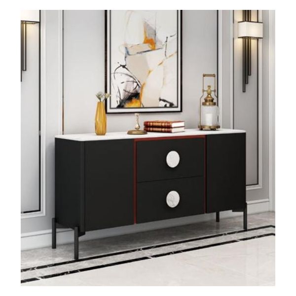 Cassettiera Italiana Di Design Credenza Armadio Scaffale Metallo Soggiorno Di Lusso-image