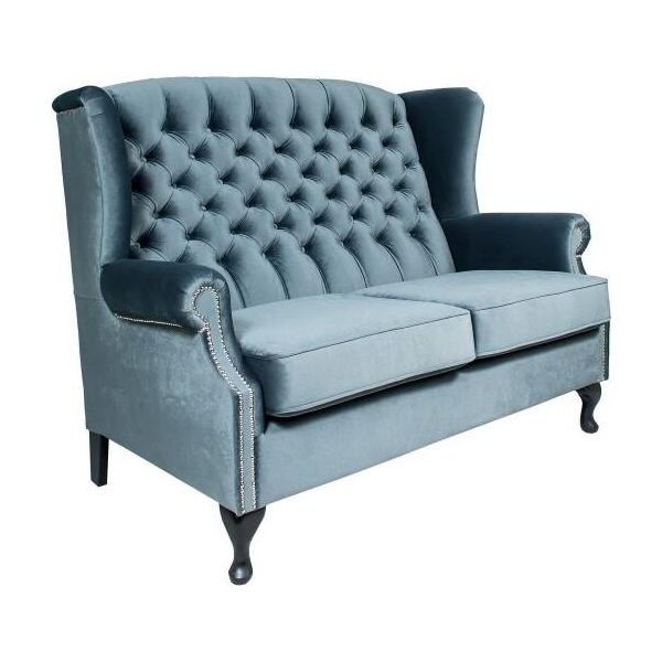 Divano 2 Posti Chesterfield Imbottitura Design Divano Di Lusso Divani Sedie Ad Ala Poltrone-image