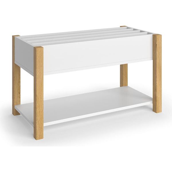 Vitalispa Scaffale Per Bambini Malia, 80 X 46 Cm, Bianco/Quercia-image
