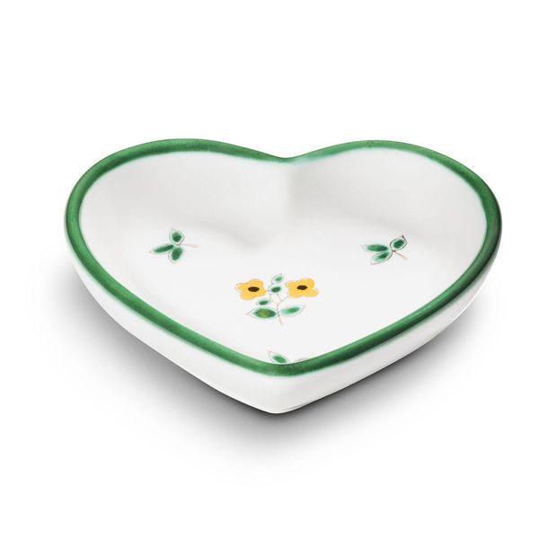 Ceramica Gmundner Fiori Sparsi, Ciotola A Forma Di Cuore (L:10Cm)-image