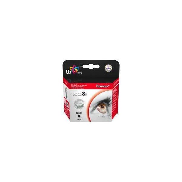 Cartuccia D'inchiostro Tb Compat. Con Canon CLI-8BK 100% Nuovo-image