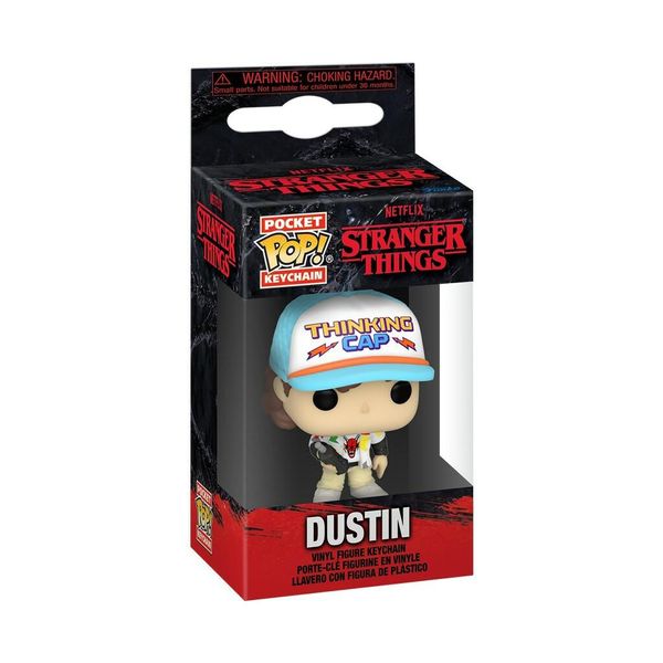 Funko Pop Pocket! Portachiavi In Vinile - Stranger Things S4 Dustin - 4 Cm-image