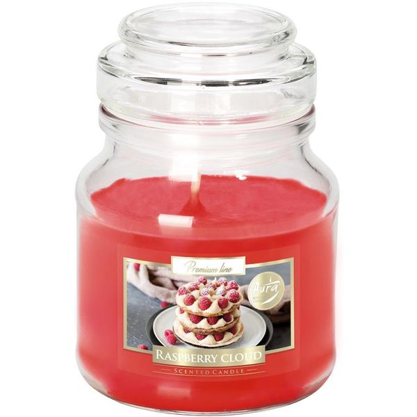 Candela Profumata In Barattolo Con Coperchio Profumo Di Nuvole Di Lampone Candela Profumata Tempo Di Combustione Circa 28H-image