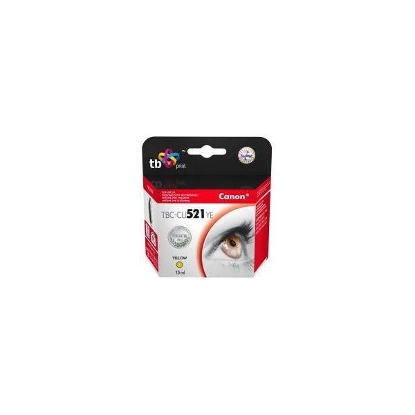 Cartuccia D'inchiostro Tb Compat. Con Canon CLI-521Y 100% Nuovo-image