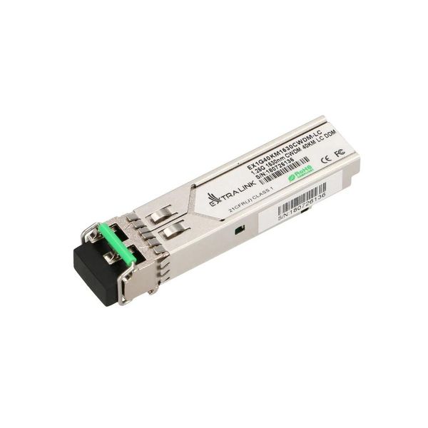 Extralink Sfp 1.25G, Moduł Sfp Cwdm, 1,25Gbps, 1530Nm, Modalità Singola, 40Km, Lc, Dom-image