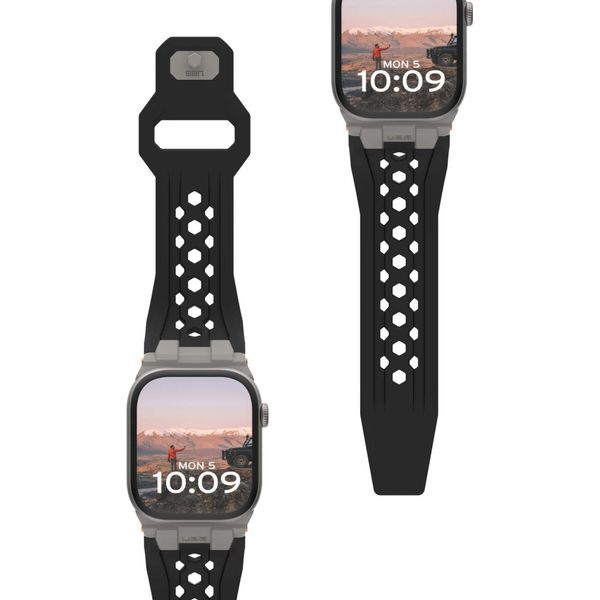 Urban Armor Gear Uag Monarch Strap| Apple Watch Ultra/42/44/45/46Mm|Nero/Titanio (194158114036)-image