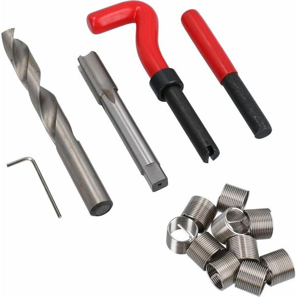 Luxtom | Set Di Riparazione Della Filettatura, M6X1.0, Set Di Riparazione Della Filettatura, Riparazione Della Filettatura Danneggiata, Rubinetto, Set Di Riparazione Della Filettatura-image