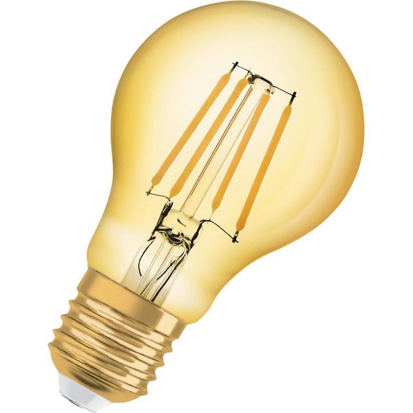 Osram Led Filamento A60 Lampadina Vintage 1906 6,5W = 50W E27 Oro 650Lm Extra Bianco Caldo 2400K-image