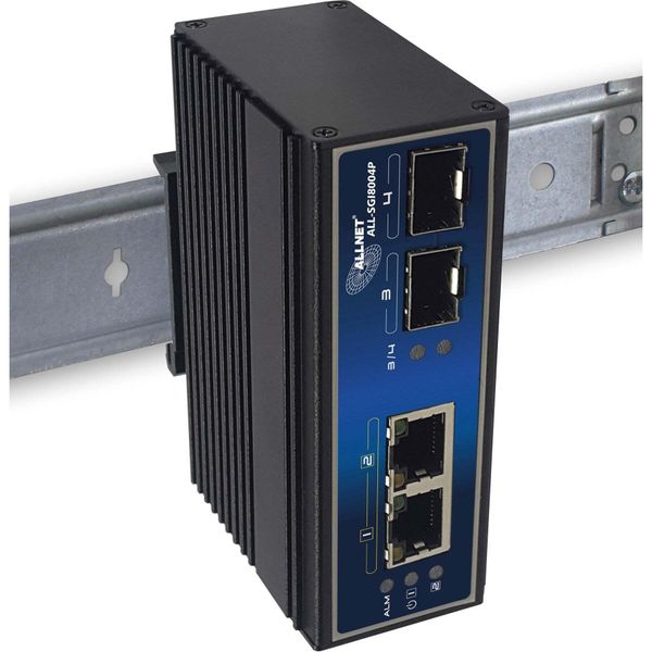 Allnet ALL-SGI8004P Switch Di Rete Non Gestito Gigabit Ethernet (10/100/1000) Power Over Ethernet (Poe) Nero (ALL-SGI-image