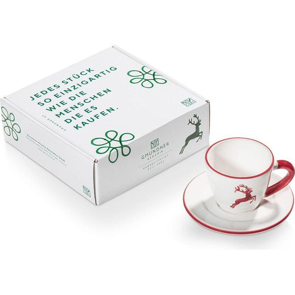 Gmundner Keramik Bordeauxr. Cervo, Espr.F.Dich/2Tlg.Geschenkk.-image