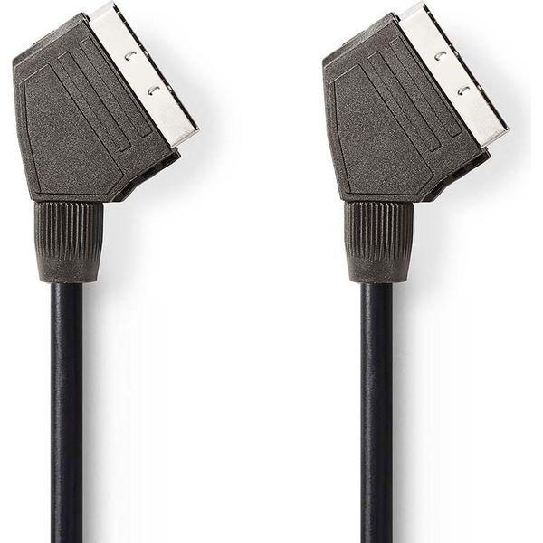 Cavo Scart | Scart Male | Scart Male | Placcato Nickel | 480P | 1.50 M | Tondo | Pvc | Nero | Label-image