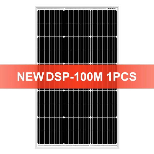 Pannello Solare, Silicio Monocristallino, Potenza Massima 100W, 100W-image
