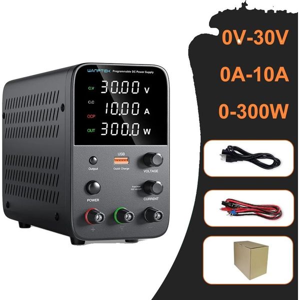 Alimentatore Cc Regolabile, Tensione Di Uscita 0V-120V, Corrente Di Uscita 0A-10A, WPS3010H 30V 10A-image