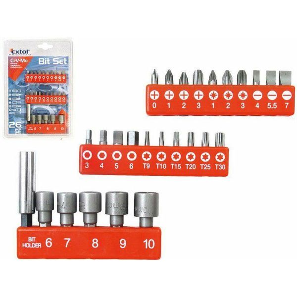 Set Di Bit, 26 Pezzi EXTOL-PREMIUM-image