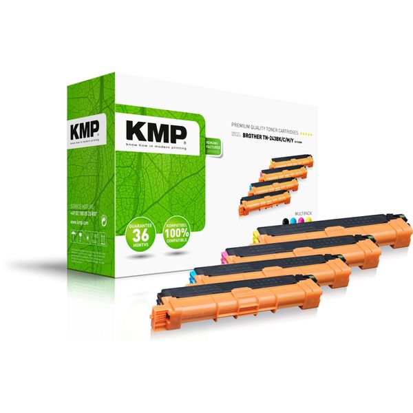 Kmp Printtechnik Ag 1268,0005 Kmp Toner Brother TN-243BK/C/M/Y Multipack B-T109M Remanufactured-image