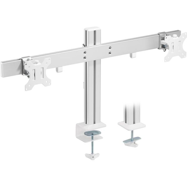 Inline - Kit Di Montaggio - Per 2 Display Lcd - Plastica, Alluminio, Acciaio - Colore Grigio - Dimensioni Schermo: 43,2-81,3 Cm (17"-32"") - Montaggio Da Tavolo (23184A)"-image