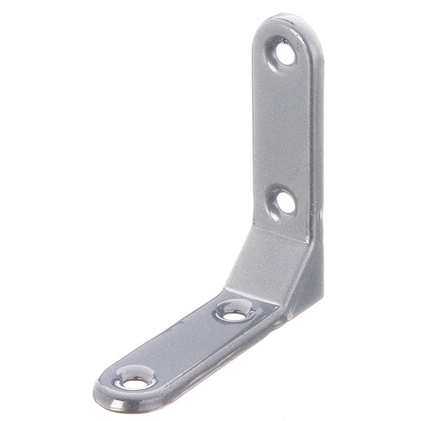 Alberts 858582 Staffa Decorativa, Goffrata, Alluminio Grigio Plastificato, 75 X 75 X 20 Mm, Set Da 10-image