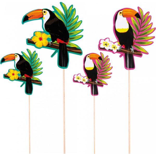 Spiedini Da Cocktail Tucano 4 Pezzi 25 - 17,5 Cm Colorati - Taglia Unica-image