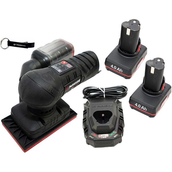 Parkside Performance® Levigatrice Orbitale A Batteria 12 V Passp 12-Li / Incl. 2 Batterie (4 Ah) E Caricabatterie (2,4 A)-image