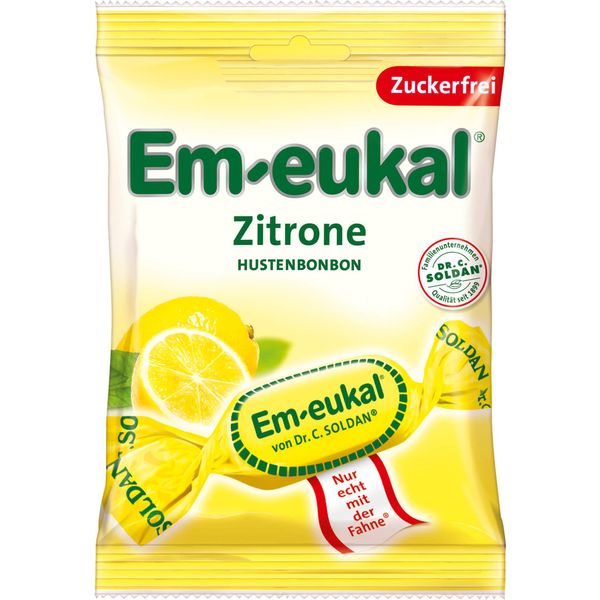 Em Eukal Gocce Per La Tosse Al Limone Senza Zucchero Confezionate Singolarmente 75G-image