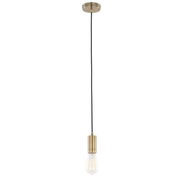 Italux Moderna Lampada A Sospensione Stilizzata In Oro DS-M-038 Ottone Antico-image