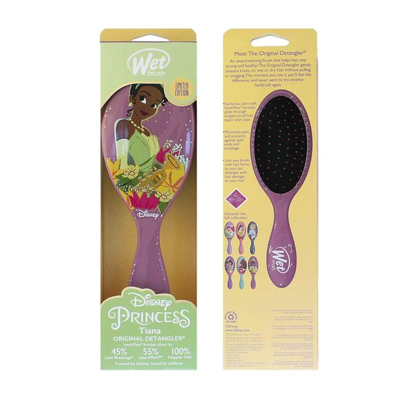 Wetbrush Disney Original Detangler Spazzola Per Capelli Con Setole Ultra Morbide Intelliflex - Disney Ultimate Princess Collection Tiana-image