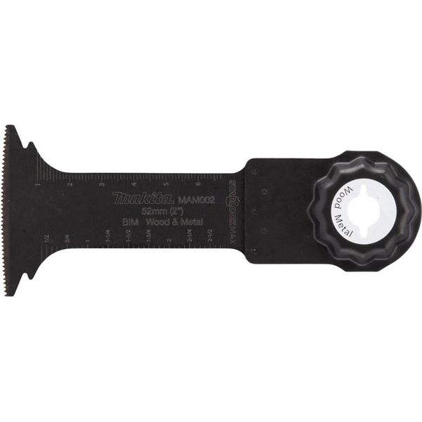 Lama Makita Per Taglio A Tuffo, 52 Mm Starlock Max - 20 Tpi - Bim - MAM002 - Legno / Metallo-image