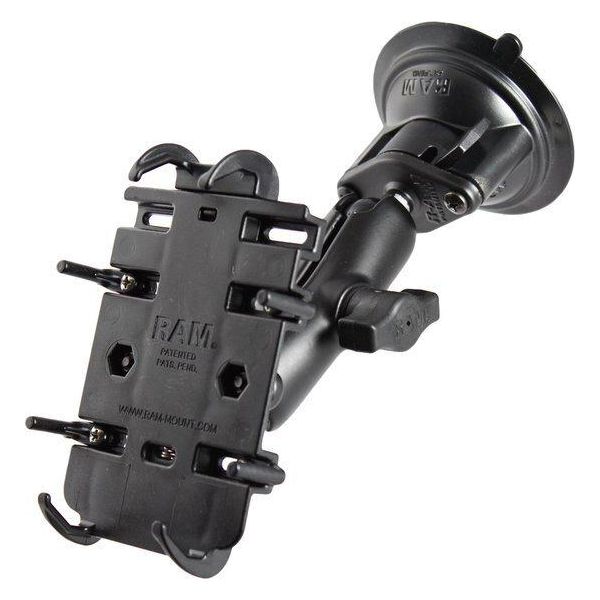 Ram Mounts RAM-B-166-PD3, Telefono Cellulare/Smartphone, Supporto Attivo, Auto/Interno, Nero-image