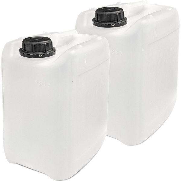 Plasteo® 2 Taniche Da 5 Litri Per L'acqua Da Campeggio Taniche Per L'acqua Da Campeggio Sicure Dal Punto Di Vista Alimentare E Prive Di Bpa Gastronomia Campeggio Commerciale Caravan Interno Esterno-image
