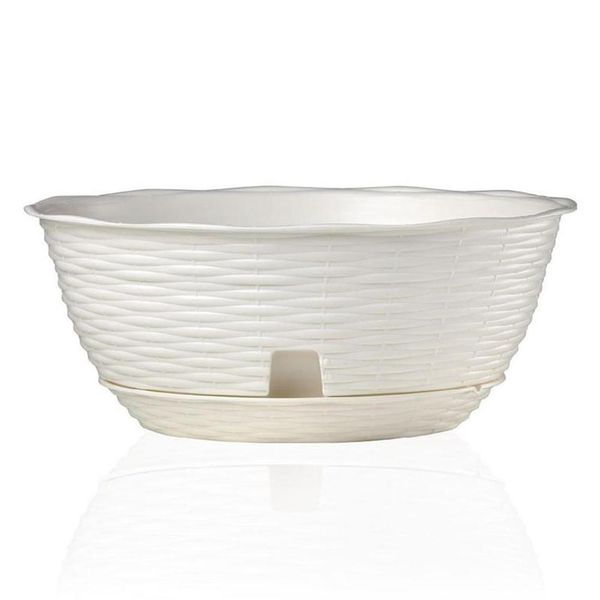 Vaso Da Fiori Bama Paglia, Bianco Quantità: 1 Pezzo, Dimensioni: 20 Cm-image