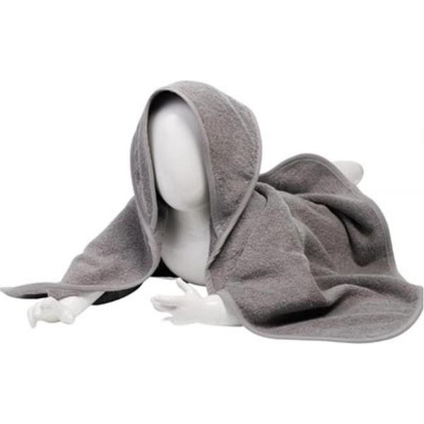 A&R 032.50 | Asciugamano Con Cappuccio Per Bambini / 75 X 75 Cm - Farbe: Grigio Antracite/Grigio Antracite/Grigio Antracite - GrößE: 75 X 75 Cm-image