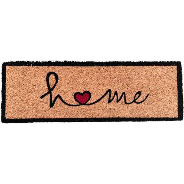 Home Elements Tappetino In Fibra Di Cocco, Cuore Di Casa, 25X75 Cm-image