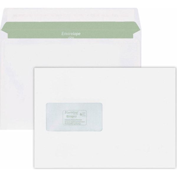 Mailmedia 30044417 Mailmedia BriefumschläGe Envirelope® Din C5 Mit Fenster Recycling-Weiß Haftklebend 500 St.-image
