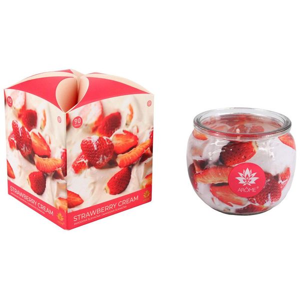 ArÔMe Candela Profumata 90 G Fragole Con Panna Montata-image
