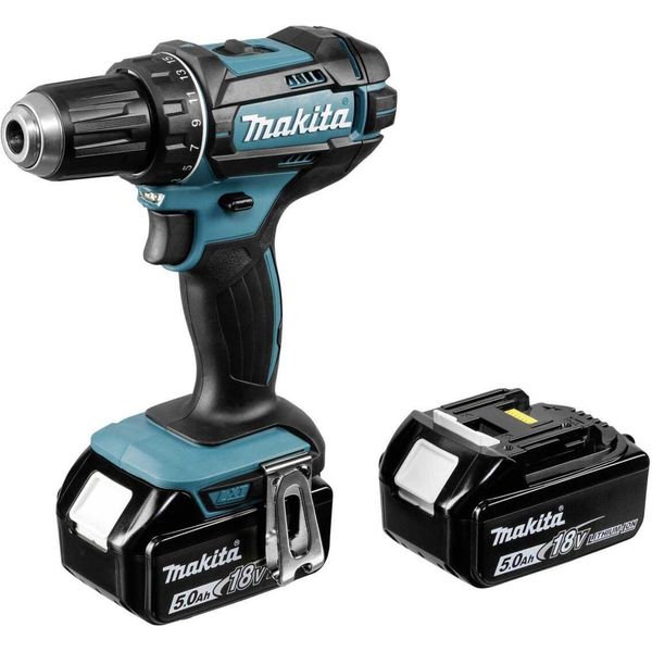 Trapano Avvitatore A Batteria Makita DDF482RTJ 18V 2X BL1850B-image