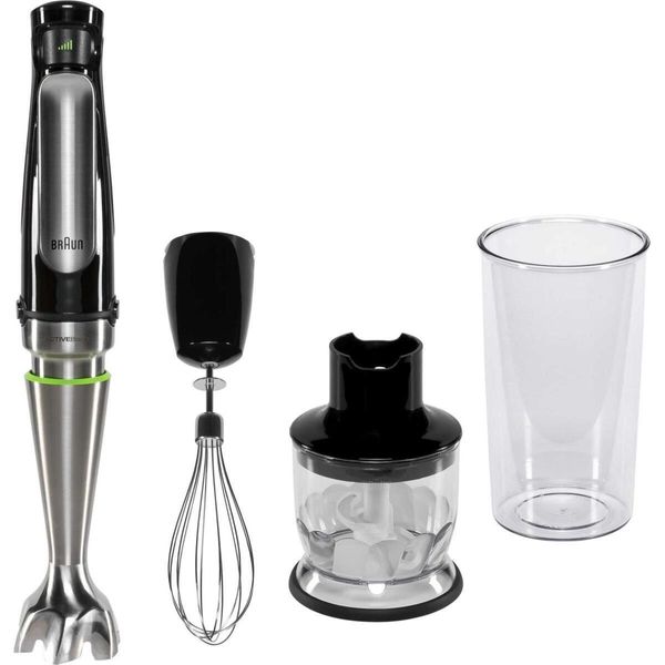 Braun Mq 7025X 0,6 L PüRierstab Schwarz - Edelstahl 1000 W (MQ7025X)-image