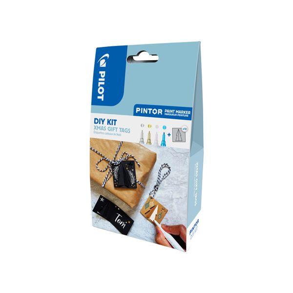 Pilot 4160XGT Set Di Pennarelli Creativi Pintor Diy Xmas Gift Tags - 10 Pezzi.-image