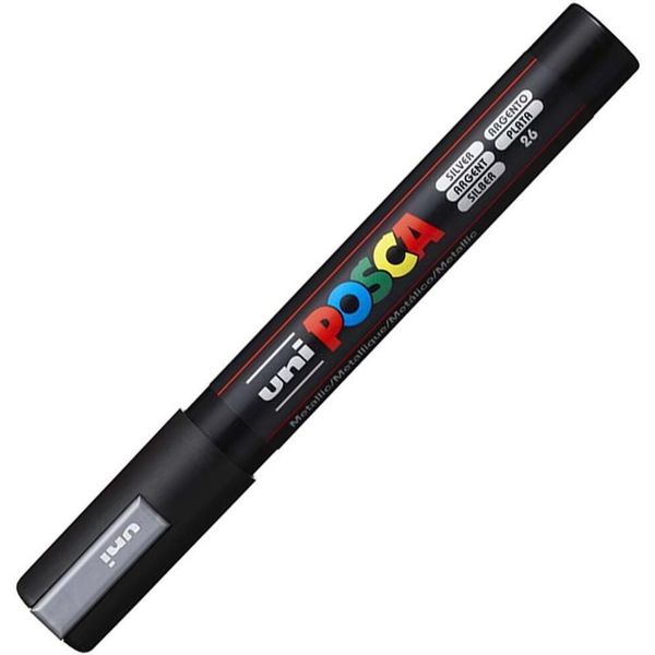 Posca - Posca PC5M M Poca PC5M Argento | 1 Pezzo | 6 Pezzi-image