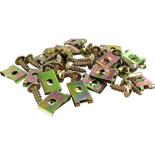 Mollette Motoforce M5X15Mm 20 Pezzi Con Viti Carena Universale-image