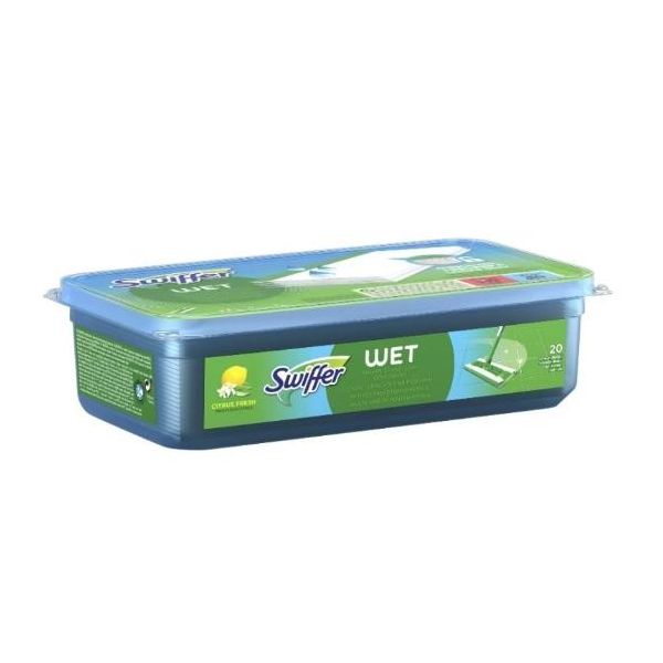 Swiffer Panni Mop Umidi Al Limone, 20 Pezzi (Prodotto Dalla Germania)-image