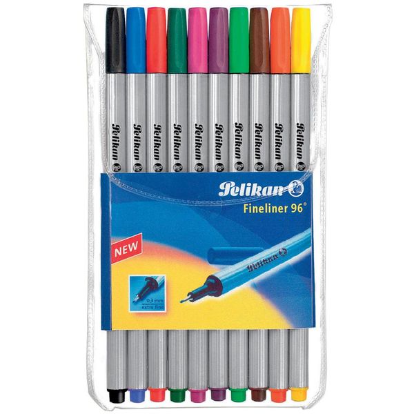Pelikan Fineliner 96, Confezione Da 10 Pezzi, Larghezza Linea: 0,4 Mm-image
