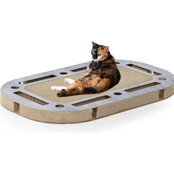 Playplate | Parco Giochi Per Gatti Con Tiragraffi | Gatto Canadese | Con Aspetto In Calcestruzzo-image