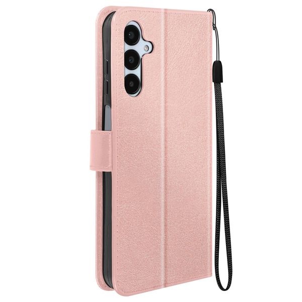 Mayaxess, Custodia A Portafoglio Samsung Galaxy A25 5G Funzione Stand Con Cinturino, Oro Rosa-image