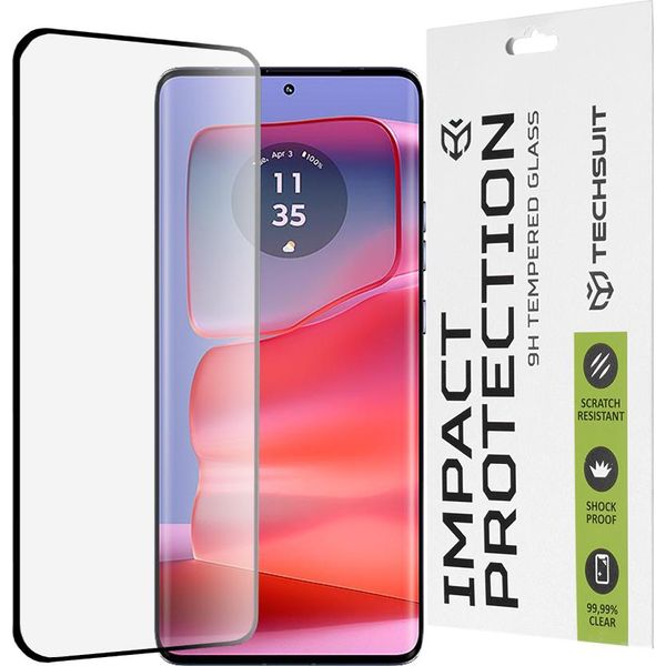 Techsuit Vetro Protettivo A Schermo Intero 111D Per Motorola Edge 50 Pro - Nero KP33095-image