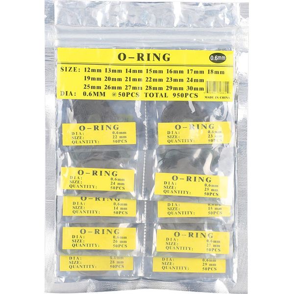 Guarnizioni Rotonde Impermeabili Per Orologi, Dischi Di Tenuta In Gomma O-Ring, Accessori 0,6 Mm-image