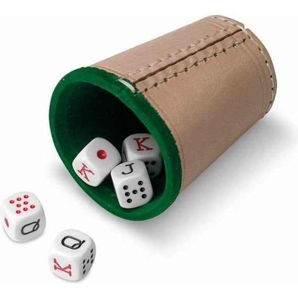 Tazza Per Dadi Da Poker In Pelle Di Cayro-image