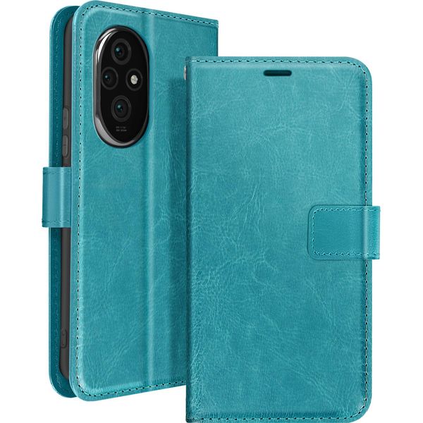 Mayaxess, Honor 200 Custodia A Portafoglio Funzione Stand Con Cinturino, Blu Turchese-image