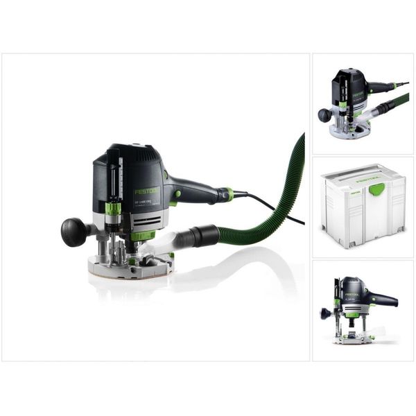 Festool Of 1400 EBQ-PLUS Fresa 1400W Corsa 70Mm In Systainer + Accessori ( 574341 )-image